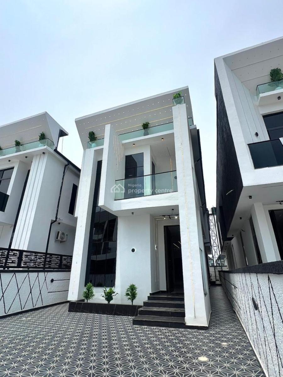 Luxury 5-bedroom Fully Detached House with Boys Quarters and Swimming, Chevron, Lekki, Lagos, Detached Duplex for Sale