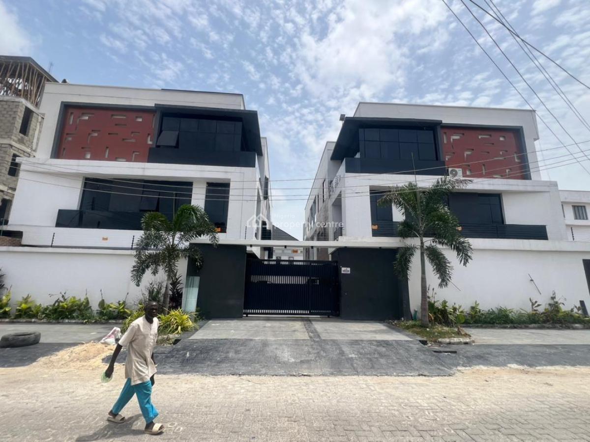 Newly Built 4 Bedrooms Terrace  Duplex with Bq/ Swimming, Lekki Phase 1, Lekki, Lagos, Terraced Duplex for Sale