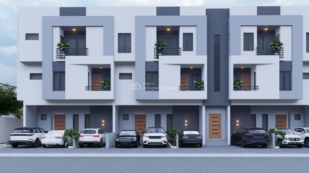 New Built Luxury 4 Bedroom Terrace Triplex, The Perfect Home for Your Lovely Family, Gbagada, Lagos, Terraced Duplex for Sale