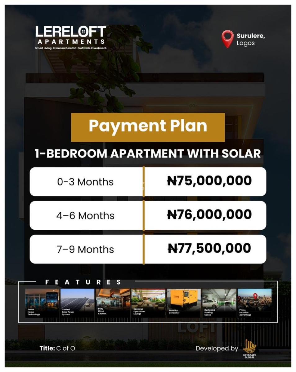 Most Affordable 1 Bedroom Apartment with Excellent Finishing, in a Very Strategic Location with Massive Returns, Aguda, Surulere, Lagos, Block of Flats for Sale