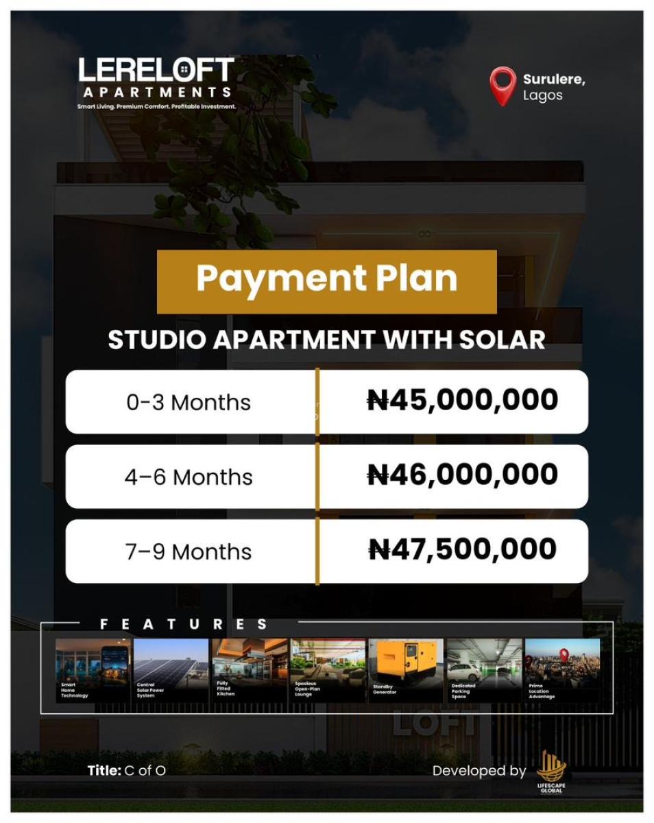 Most Affordable 1 Bedroom Apartment with Excellent Finishing, in a Very Strategic Location with Massive Returns, Aguda, Surulere, Lagos, Block of Flats for Sale