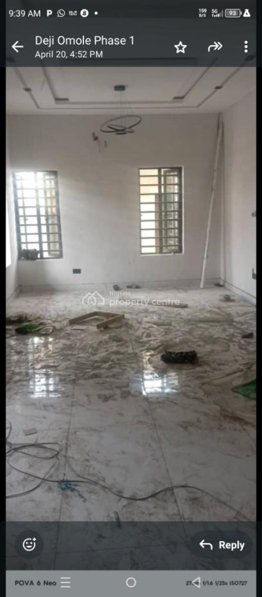 Newly Big 4 Bedroom Semi Duplex +bq + (self Compound), Lovely Serene Environment Off College Road, Ogba, Ikeja, Lagos, Semi-detached Duplex for Sale