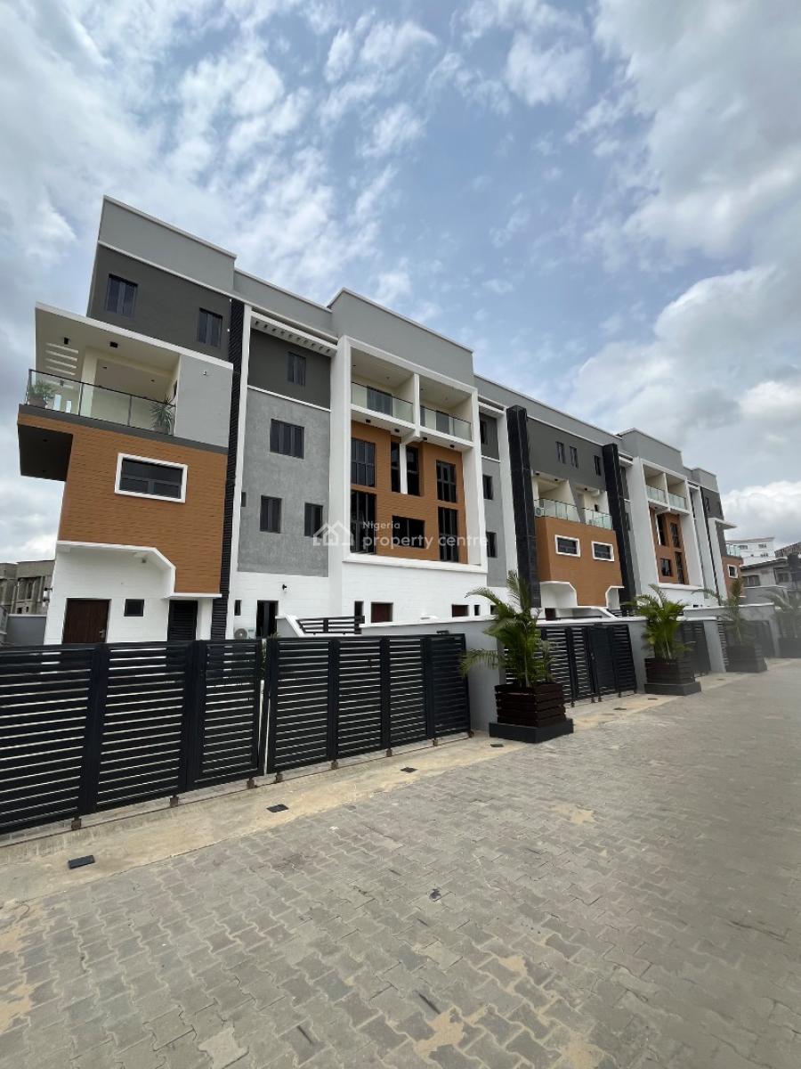 Newly Built 4 Bedroom Masionette with a Room Bq, Opebi, Ikeja, Lagos, Terraced Duplex for Sale