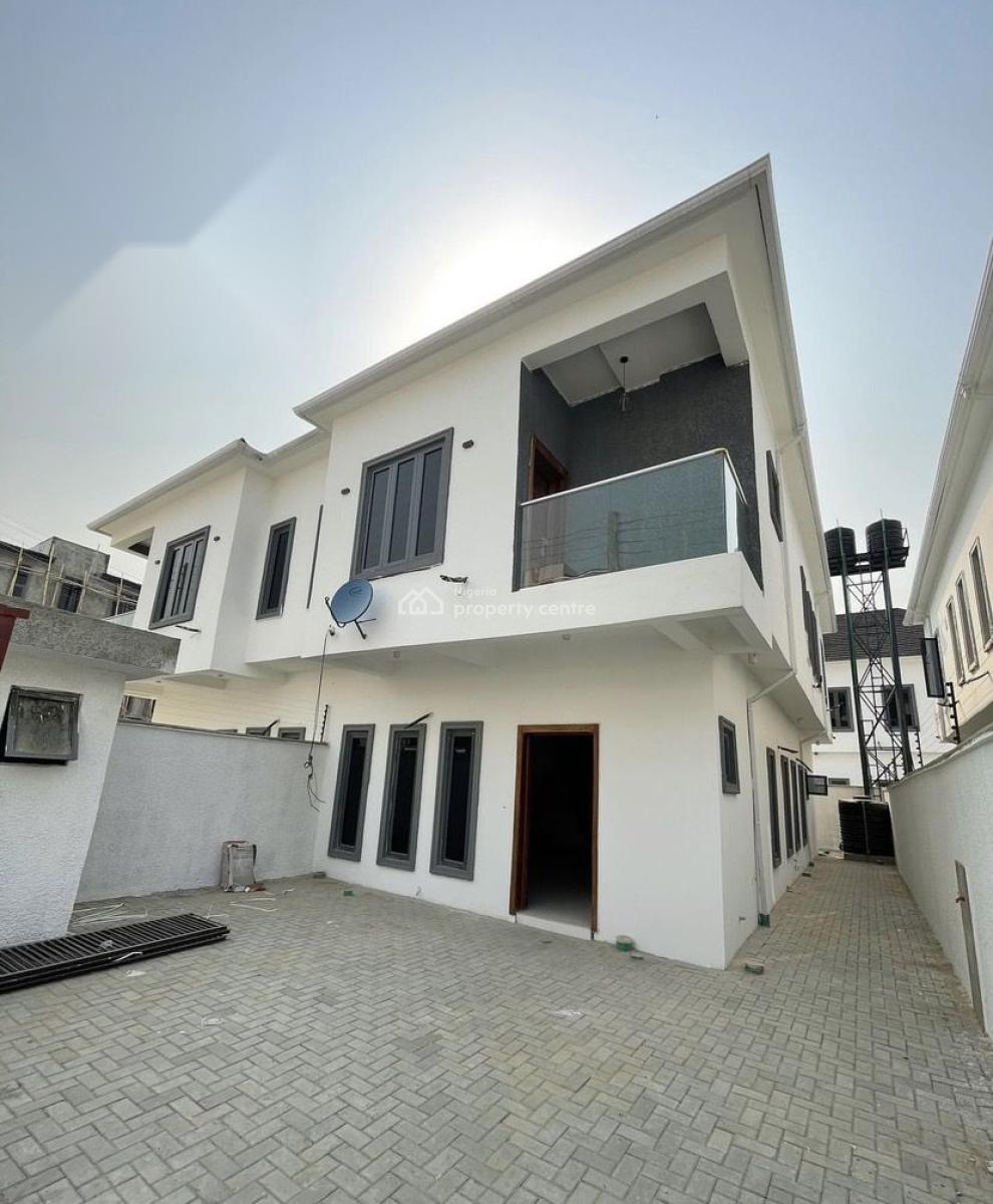 Exclusive 4 Bedroom Semi Detached Duplex with Bq in a Secure Estate, Ikate, Lekki, Lagos, Semi-detached Duplex for Rent