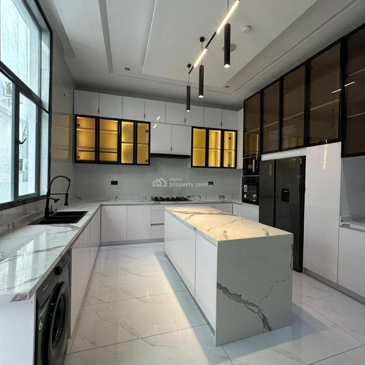 Luxurious 5 Bedroom Fully Detached with Bq, Pool, & Gym, Osapa, Lekki, Lagos, Detached Duplex for Sale