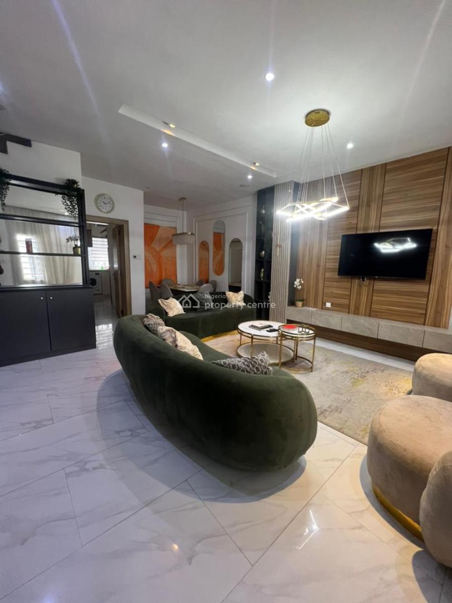 Lovely Furnished 4 Bedroom Terraced Duplex in a Secure Estate, Ikate, Lekki, Lagos, Terraced Duplex for Rent