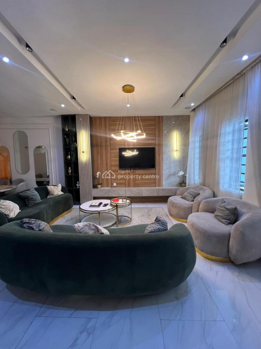 Lovely Furnished 4 Bedroom Terraced Duplex in a Secure Estate, Ikate, Lekki, Lagos, Terraced Duplex for Rent