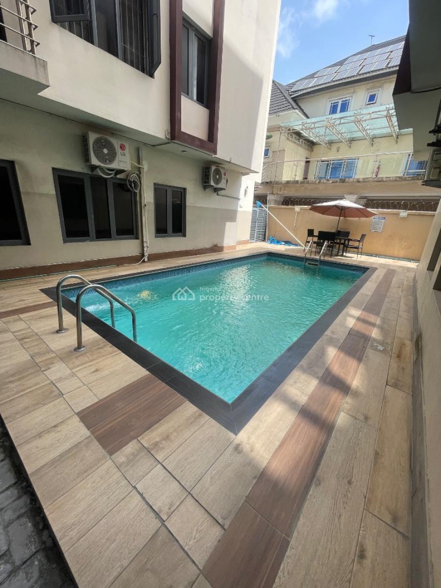 3 Bedroom with Bq and Swimming Pool, By Marua Right Handside, Lekki Phase 1, Lekki, Lagos, Flat / Apartment for Rent