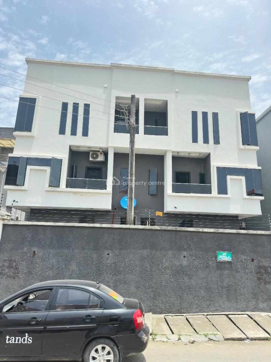 4 Bedroom Self-serviced Semi-detached Duplex, Osapa, Lekki, Lagos, Semi-detached Duplex for Rent