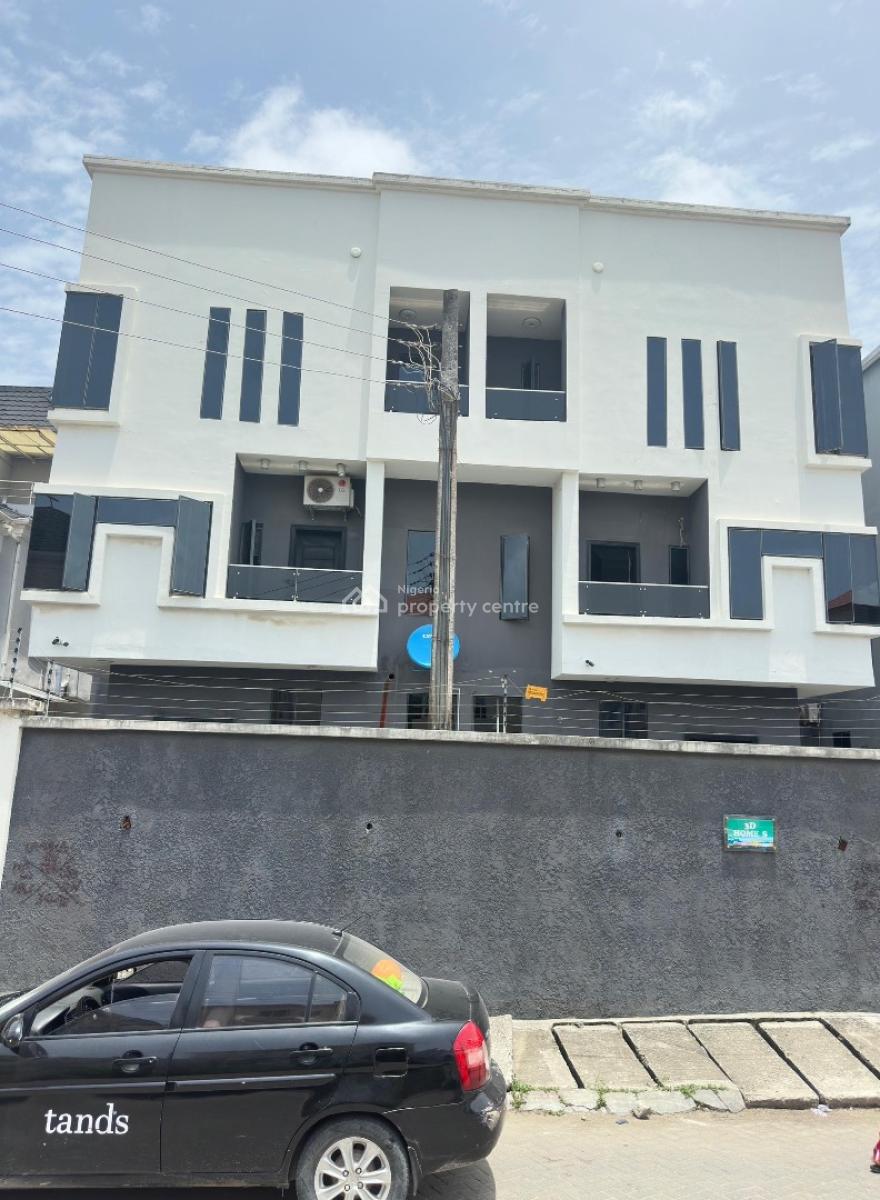4 Bedroom Self-serviced Semi-detached Duplex, Osapa, Lekki, Lagos, Semi-detached Duplex for Rent