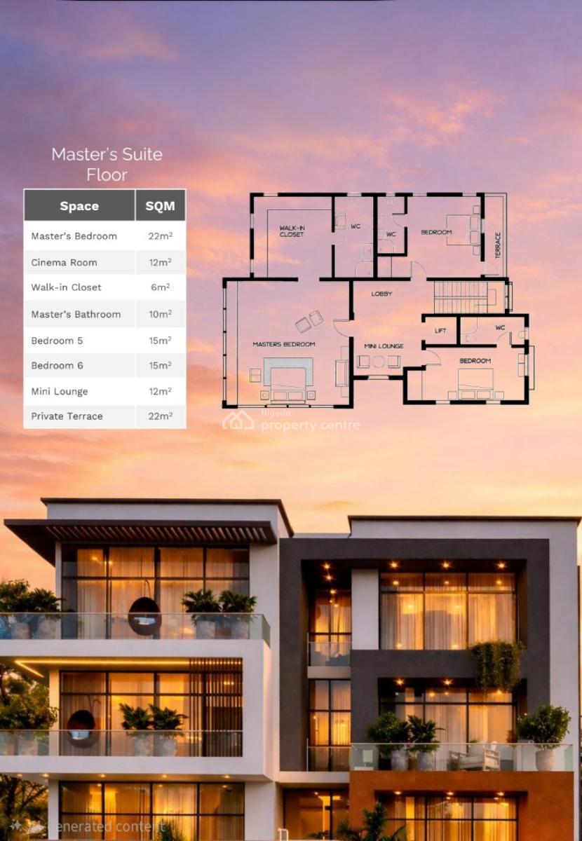 Luxury 6 Bedroom Detached Houses, Guzape District, Abuja, Detached Duplex for Sale