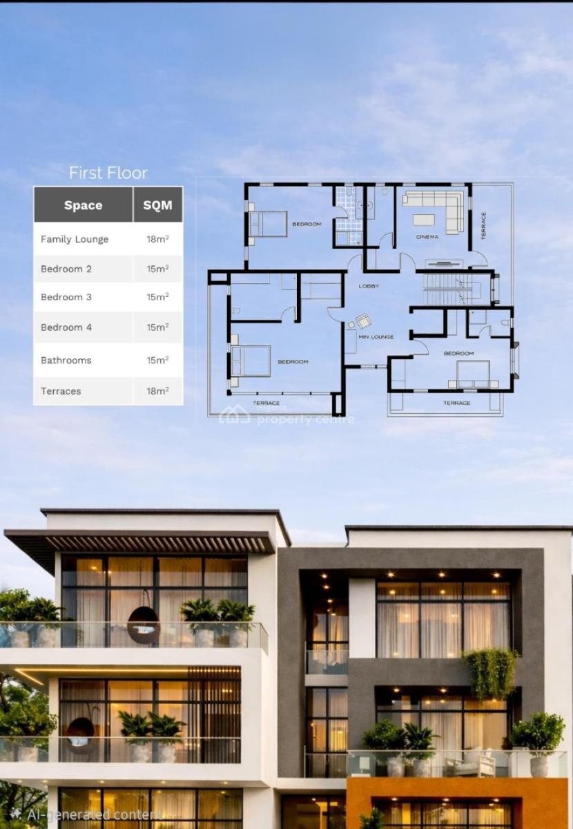 Luxury 6 Bedroom Detached Houses, Guzape District, Abuja, Detached Duplex for Sale