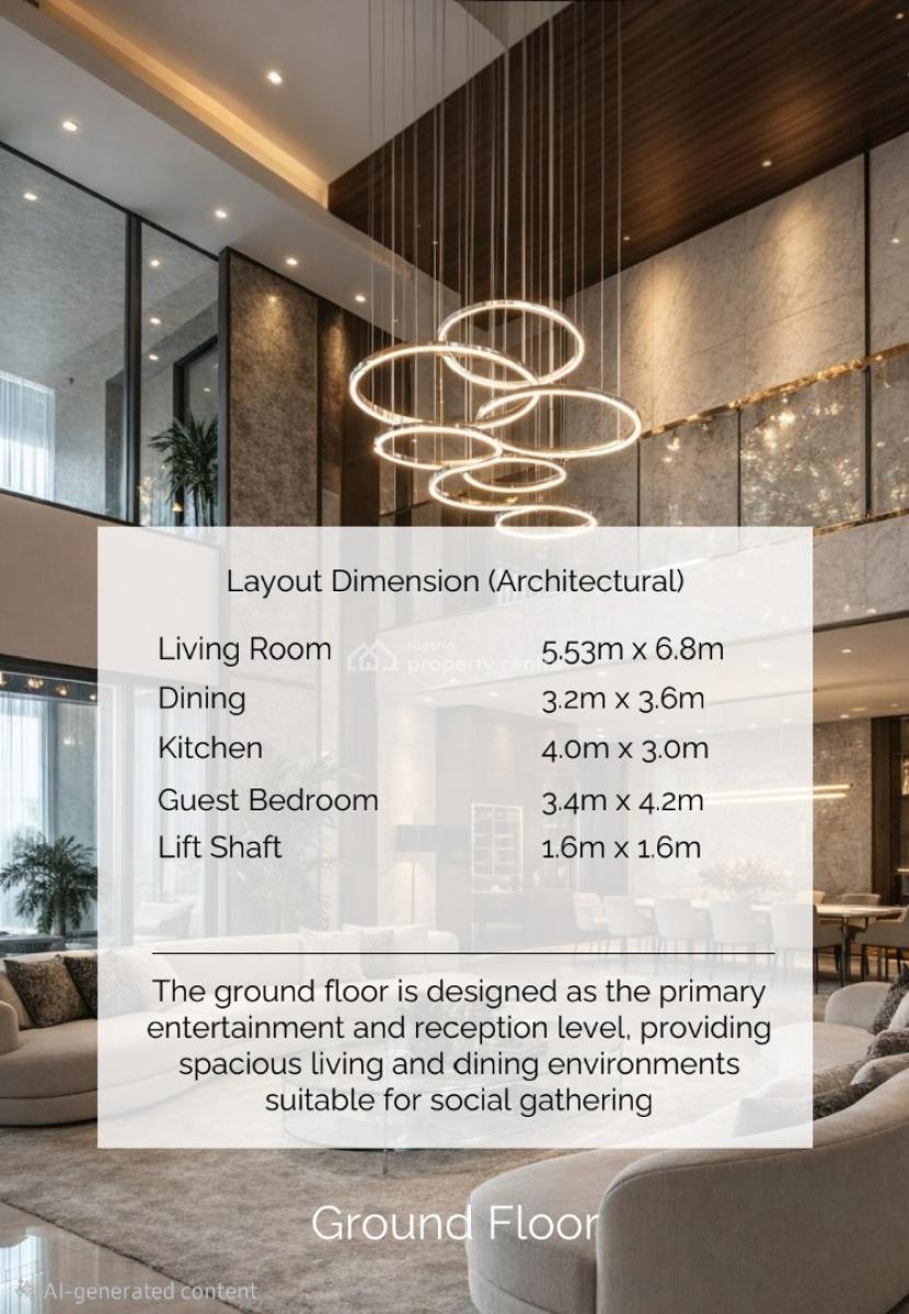 Luxury 6 Bedroom Detached Houses, Guzape District, Abuja, Detached Duplex for Sale