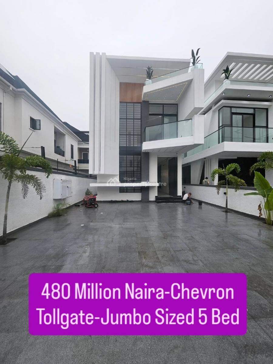Luxury 5 Bedroom Duplex with Bq, The Property Located Within Chevron Inside an Estate, Lekki, Lagos, Detached Duplex for Sale