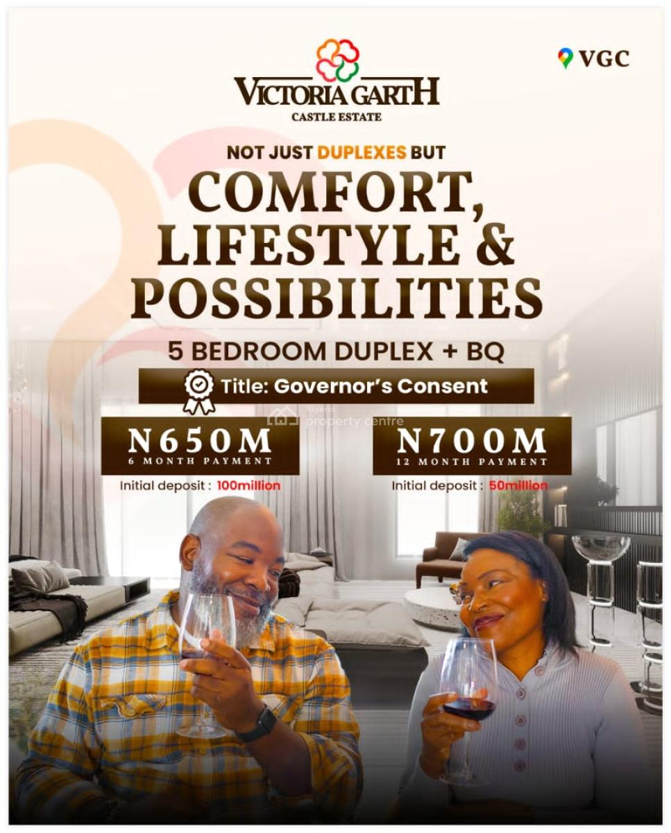 Luxury 5 Bedroom Duplexes with Bq and Pool in an Exclusive Estate, Vgc, Lekki, Lagos, Detached Duplex for Sale