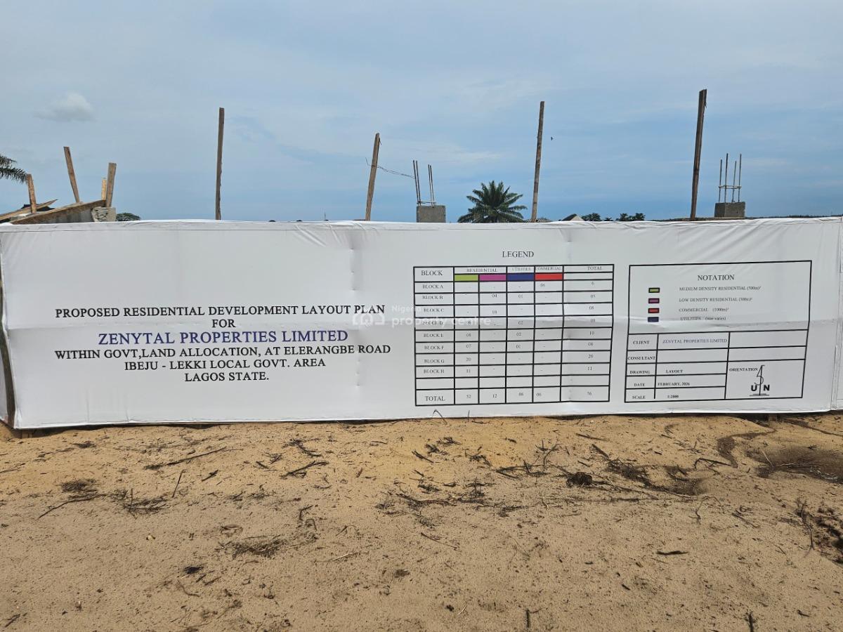 Smart and Sustainable  Plots of Land in a Future-ready Estate, Zenytal Gardens, Eleranigbe, Ibeju Lekki, Lagos, Residential Land for Sale