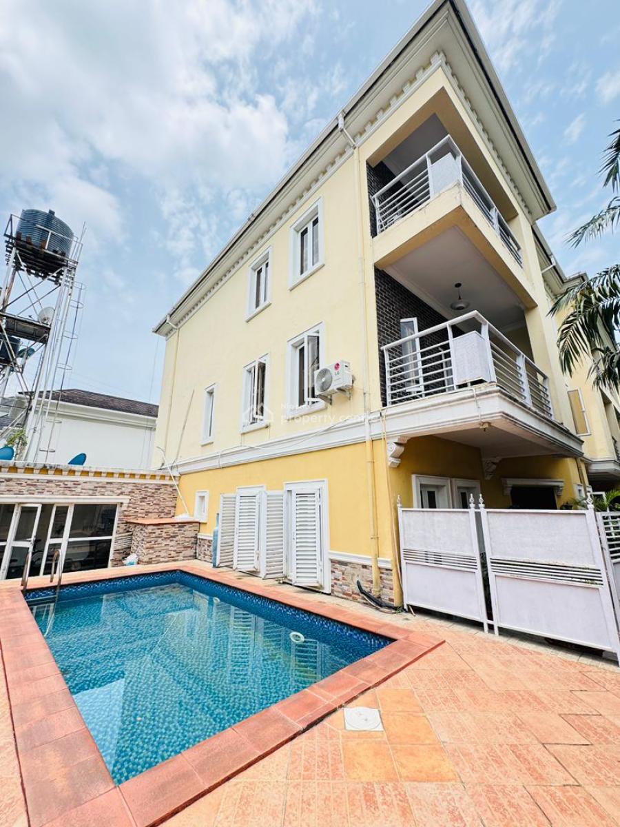 Exquisitely 4 Bedroom Terrace Duplex with Bq, Banana Island, Ikoyi, Lagos, Terraced Duplex for Rent