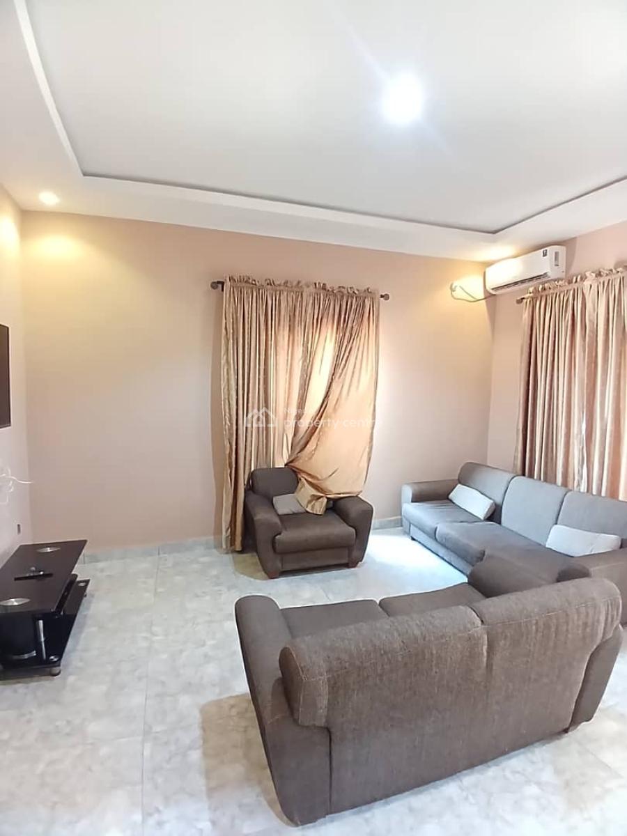 Fully Furnished 2 Bedroom Bungalow Bq + Swimming Pool, Life Camp, Abuja, Detached Bungalow for Rent