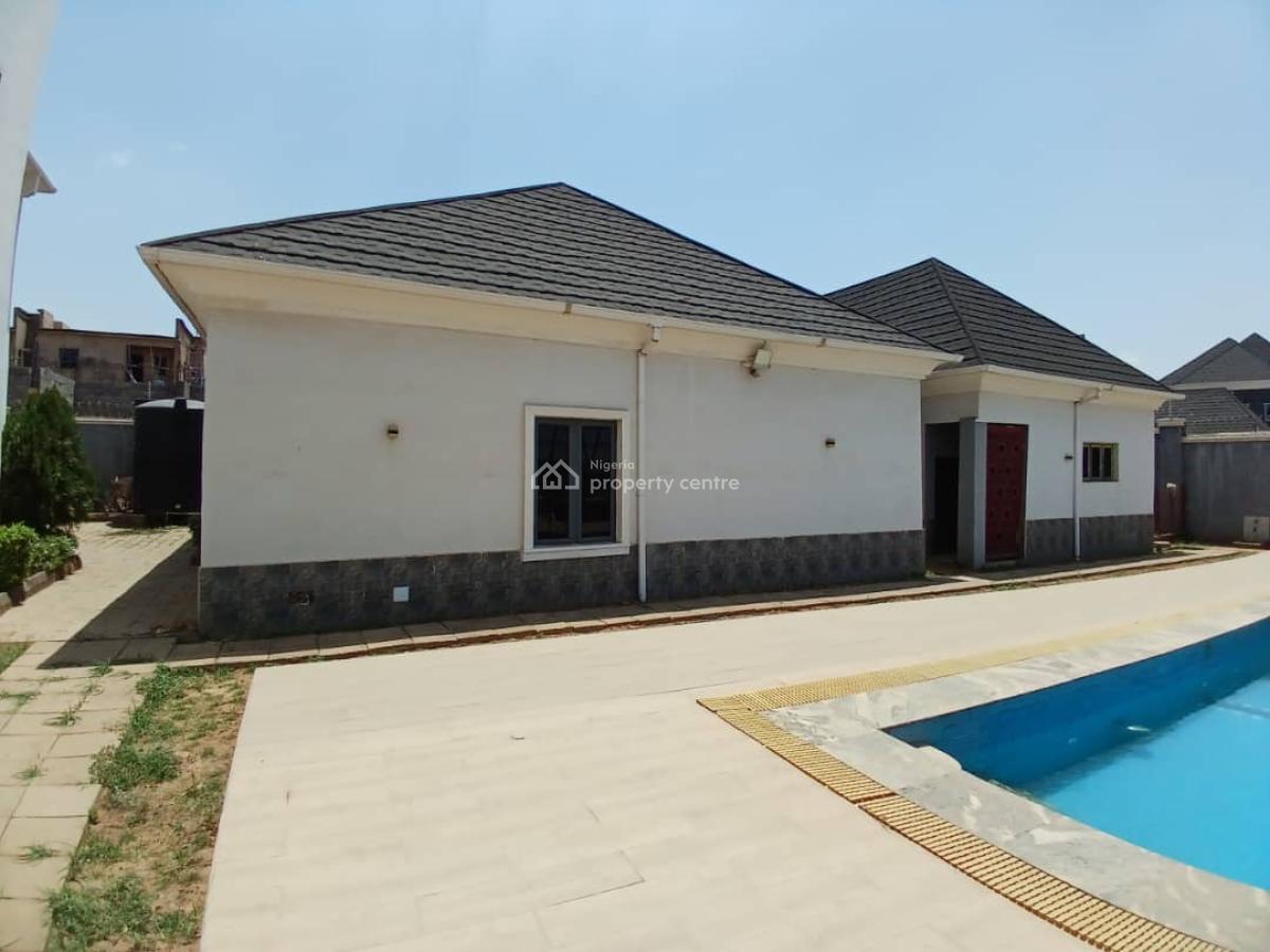 Fully Furnished 2 Bedroom Bungalow Bq + Swimming Pool, Life Camp, Abuja, Detached Bungalow for Rent