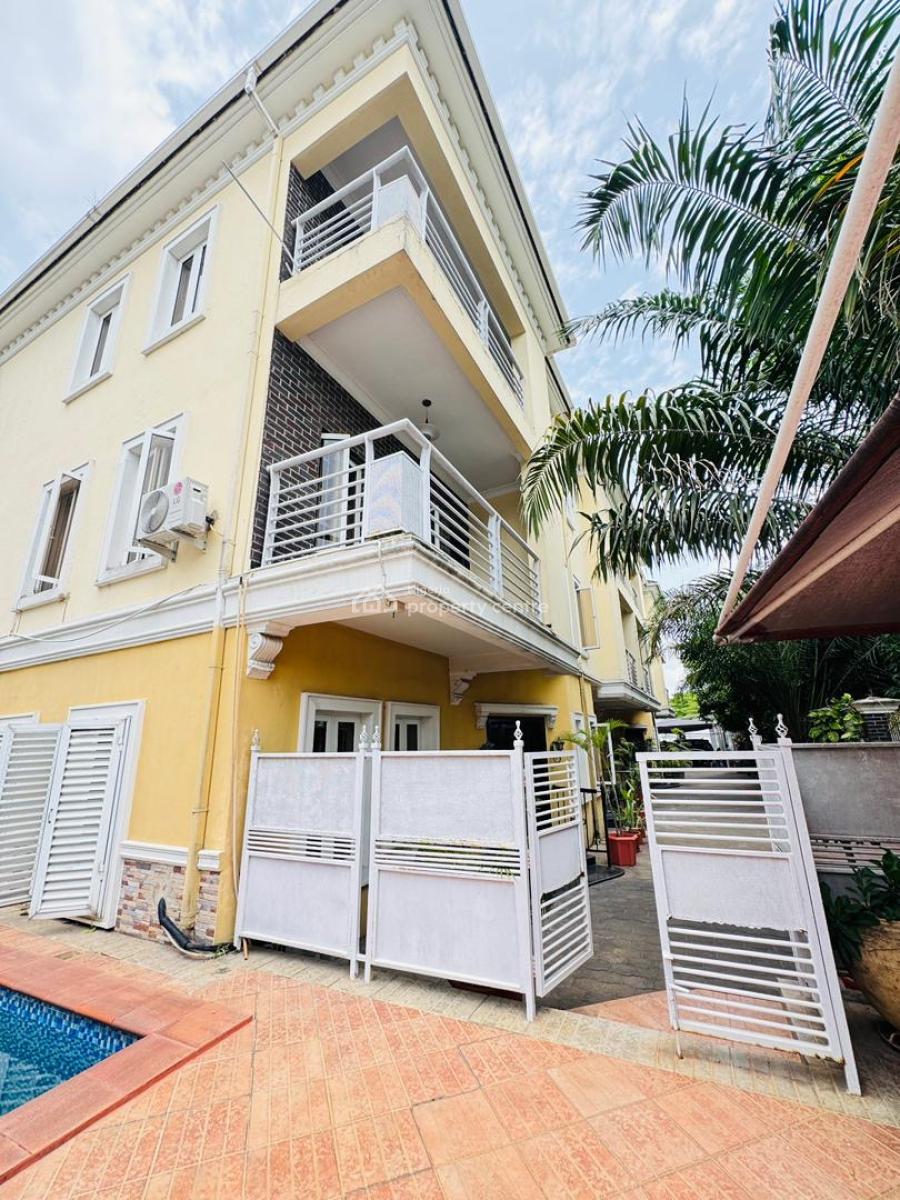 Well Built Four Bedroom Terrace with Bq Available, Banana Island, Ikoyi, Lagos, Terraced Duplex for Rent