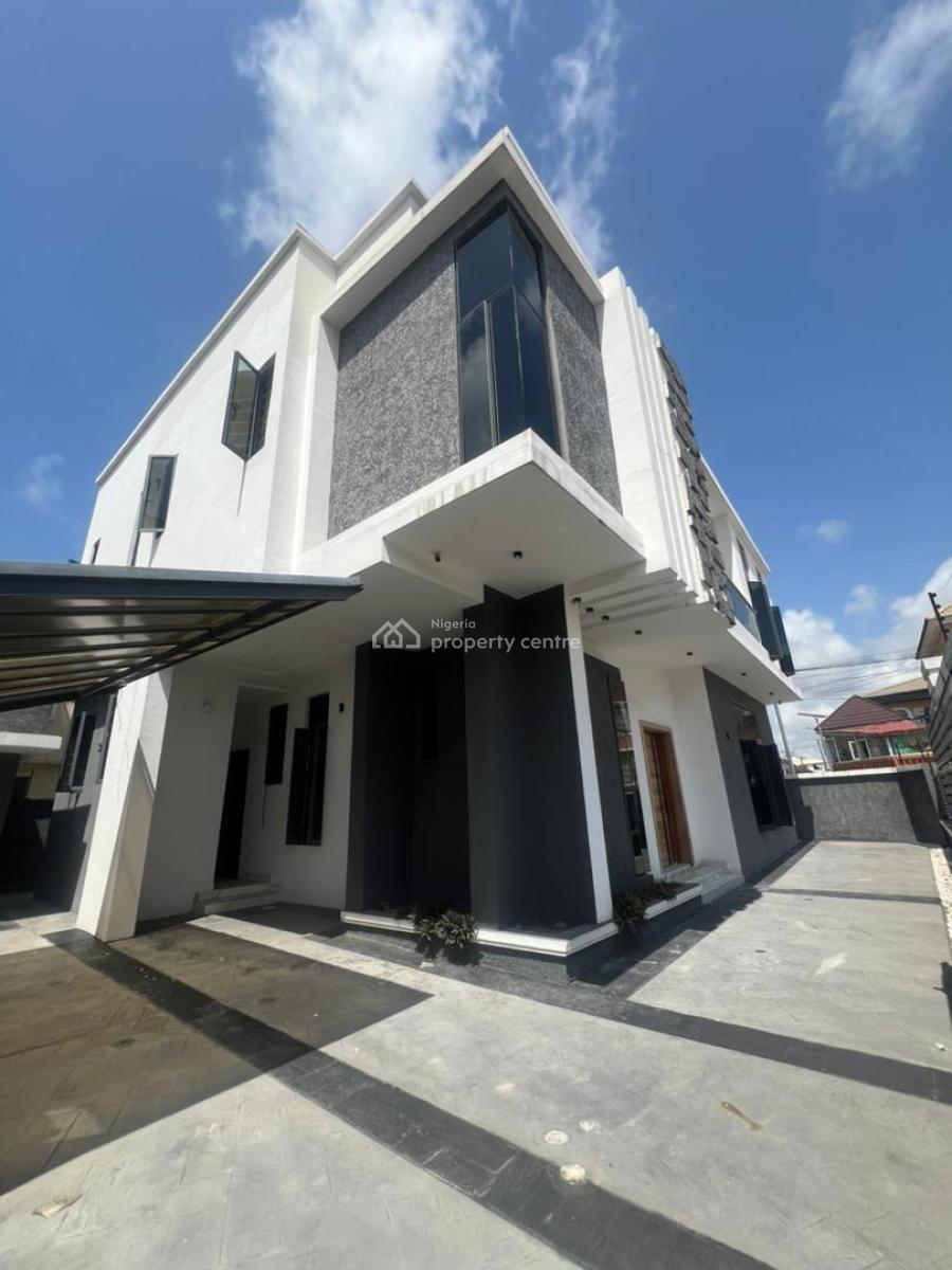Elegant Built 5 Bedroom Fully Detached Duplex + Bq in a Secure Estate, Osapa, Lekki, Lagos, Detached Duplex for Sale