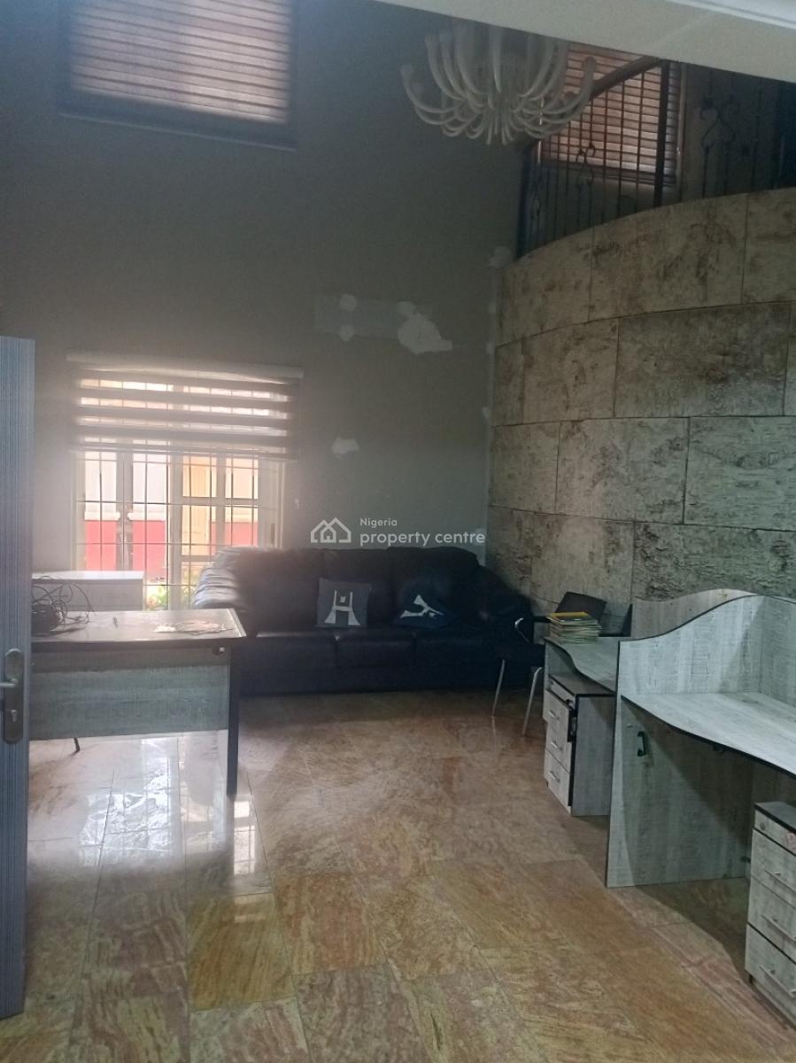 4 Bedroom Semi-detached Duplex with 2 Units of Bq for Office Space, Close to Aa Rano Filling Station, Utako, Abuja, Office Space for Rent