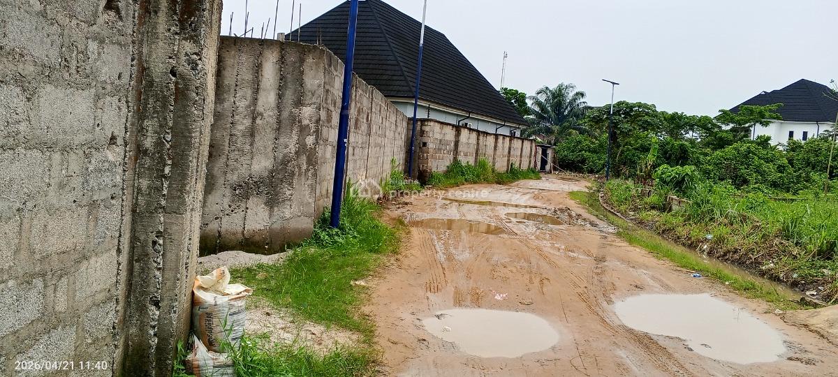 Premium Fenced Two and Half Plots with Federal Light, Radio Estate Off Nta Road Portharcourt Rivers State, Port Harcourt, Rivers, Mixed-use Land for Sale