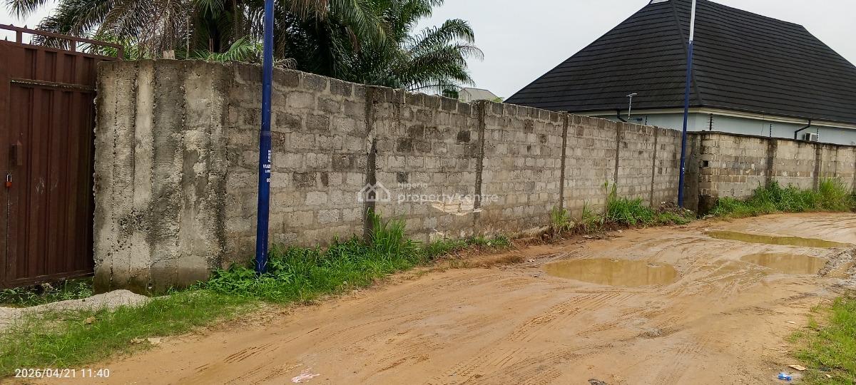 Premium Fenced Two and Half Plots with Federal Light, Radio Estate Off Nta Road Portharcourt Rivers State, Port Harcourt, Rivers, Mixed-use Land for Sale
