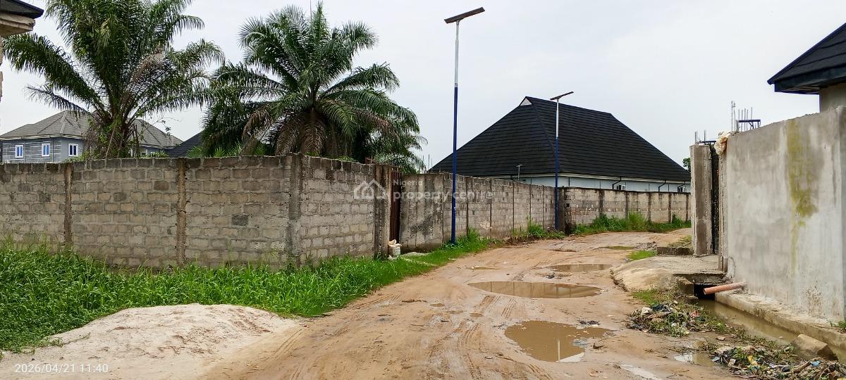 Premium Fenced Two and Half Plots with Federal Light, Radio Estate Off Nta Road Portharcourt Rivers State, Port Harcourt, Rivers, Mixed-use Land for Sale