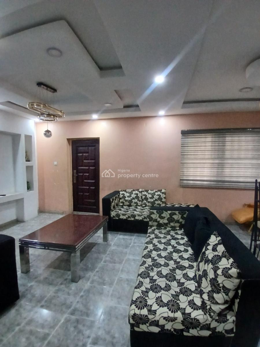Furnished Rooms Upstairs with Shared Furnished Parlour and Kitchen, United Estate, Sangotedo, Ajah, Lagos, Self Contain (single Rooms) for Rent
