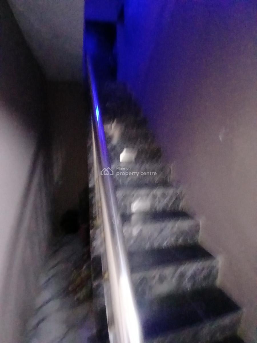 Furnished Rooms Upstairs with Shared Furnished Parlour and Kitchen, United Estate, Sangotedo, Ajah, Lagos, Self Contain (single Rooms) for Rent