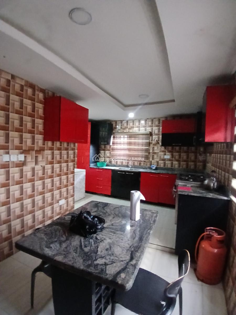 Furnished Rooms Upstairs with Shared Furnished Parlour and Kitchen, United Estate, Sangotedo, Ajah, Lagos, Self Contain (single Rooms) for Rent