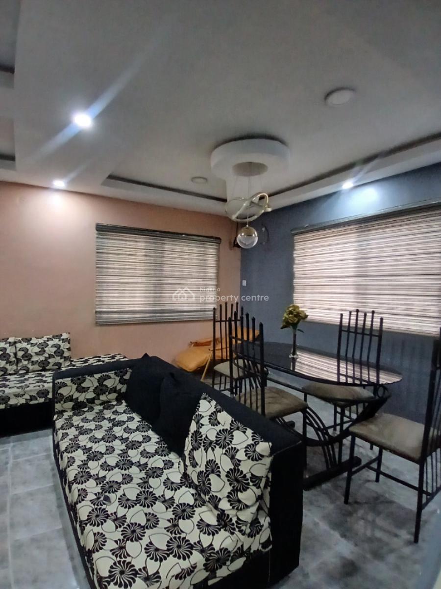 Furnished Rooms Upstairs with Shared Furnished Parlour and Kitchen, United Estate, Sangotedo, Ajah, Lagos, Self Contain (single Rooms) for Rent