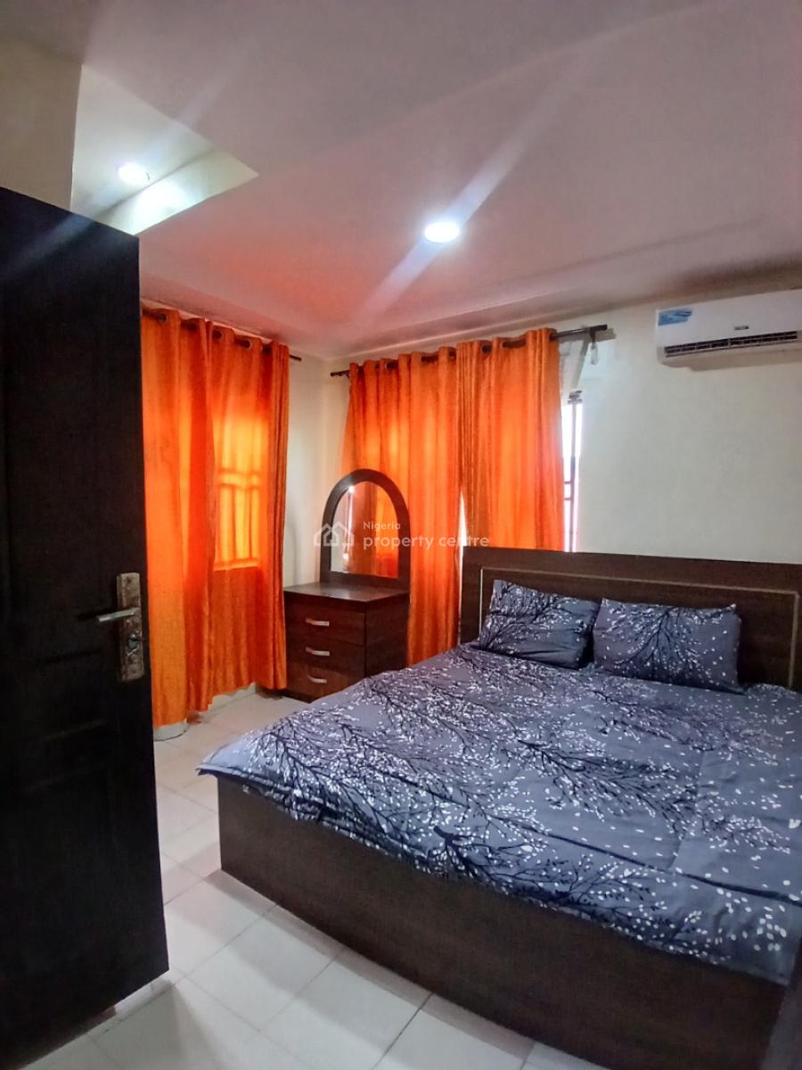 Furnished Rooms Upstairs with Shared Furnished Parlour and Kitchen, United Estate, Sangotedo, Ajah, Lagos, Self Contain (single Rooms) for Rent