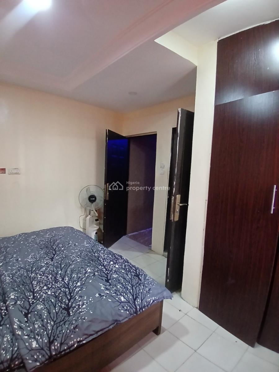 Furnished Rooms Upstairs with Shared Furnished Parlour and Kitchen, United Estate, Sangotedo, Ajah, Lagos, Self Contain (single Rooms) for Rent