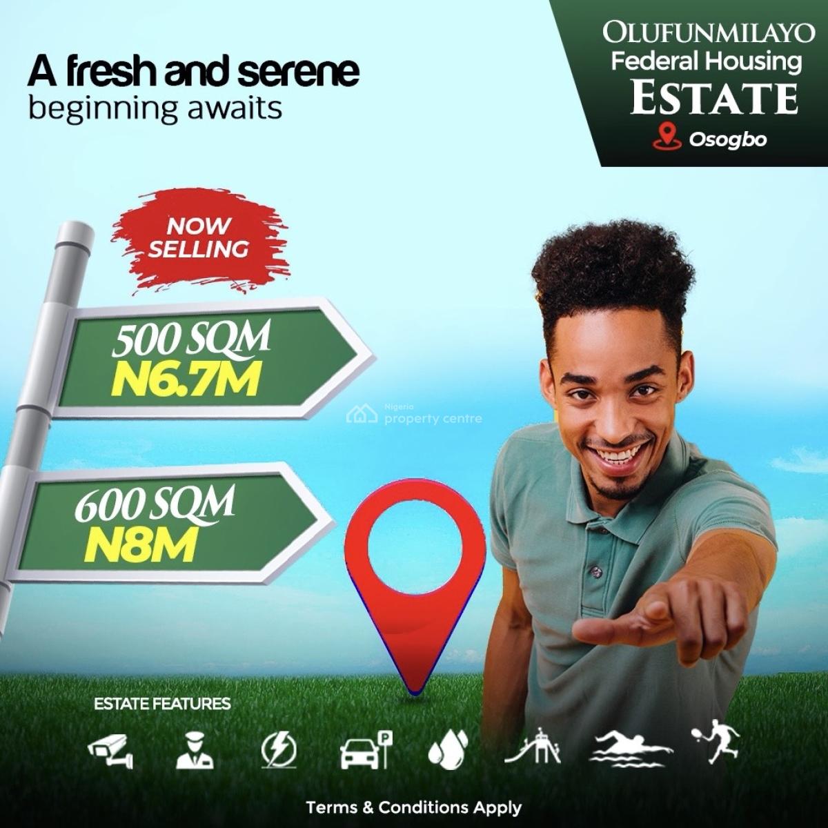 100% Dry Land with Instant Allocation, Olufumilayo Estate, Facing Osun State Secretariat Ede Road, Osogbo, Osun, Mixed-use Land for Sale