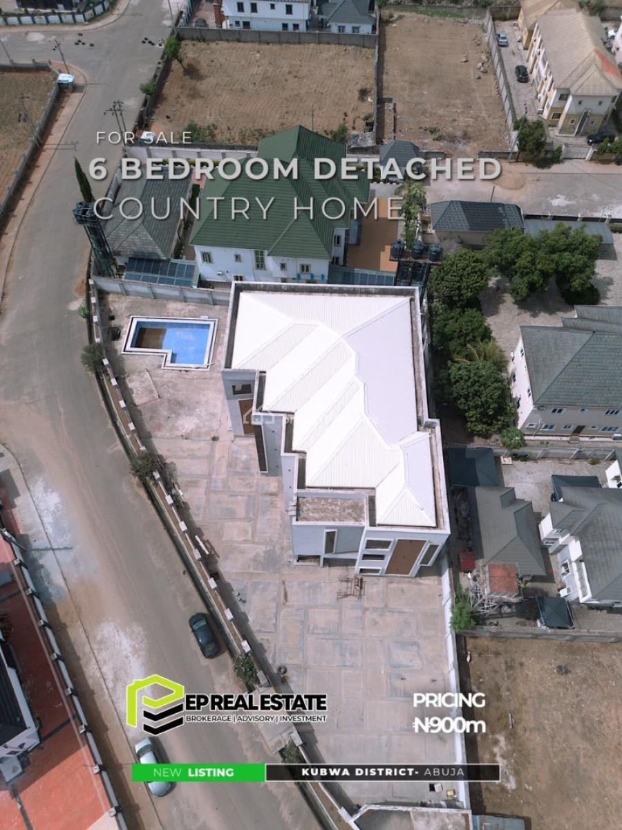6 Bedroom Country Home on 1500sqm, Fo1 Layout, Kubwa, Abuja, Detached Duplex for Sale