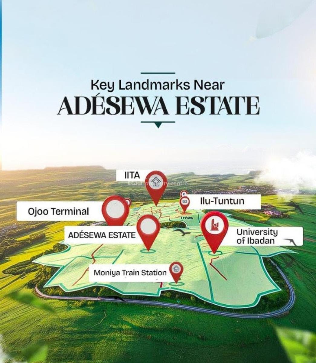 Plots of Land in a Gated Estate with C of O, Adéséwa Estate, Moniya, Ibadan, Oyo, Mixed-use Land for Sale