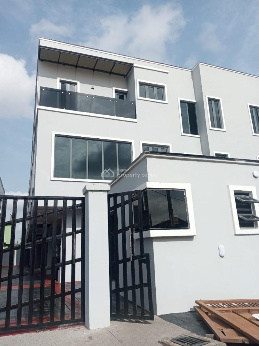 Automated 4 Bedroom Terrace Duplex with Bq, Dideolu Estate, Ogba, Ikeja, Lagos, Terraced Duplex for Sale