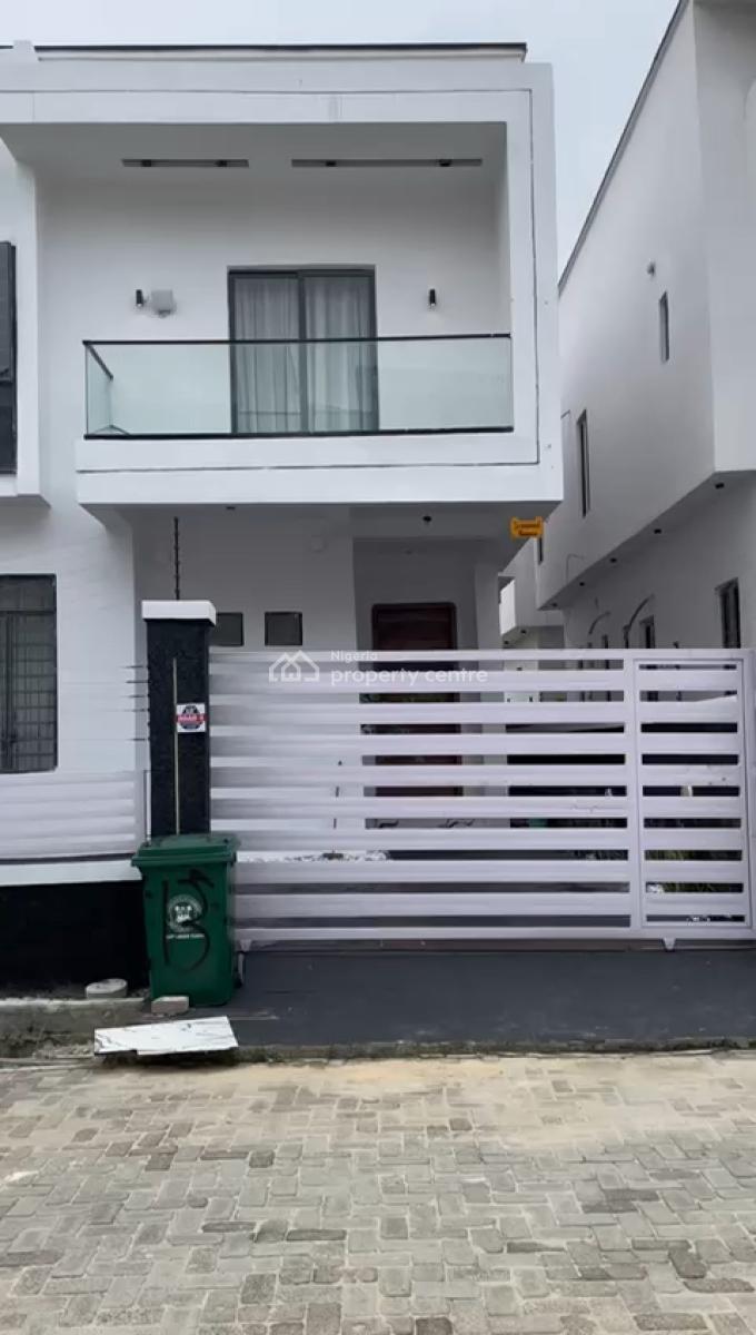 4 Bedroom Semi  Detached Duplex - with Bq, Lekki Palm City Estate, Ajah, Lagos, Semi-detached Duplex for Rent