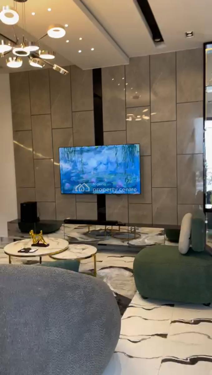 4 Bedroom Semi  Detached Duplex - with Bq, Lekki Palm City Estate, Ajah, Lagos, Semi-detached Duplex for Rent