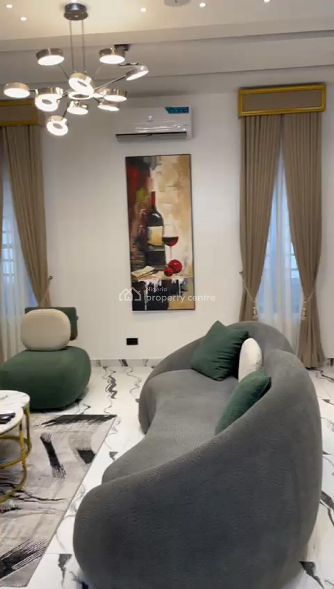 4 Bedroom Semi  Detached Duplex - with Bq, Lekki Palm City Estate, Ajah, Lagos, Semi-detached Duplex for Rent