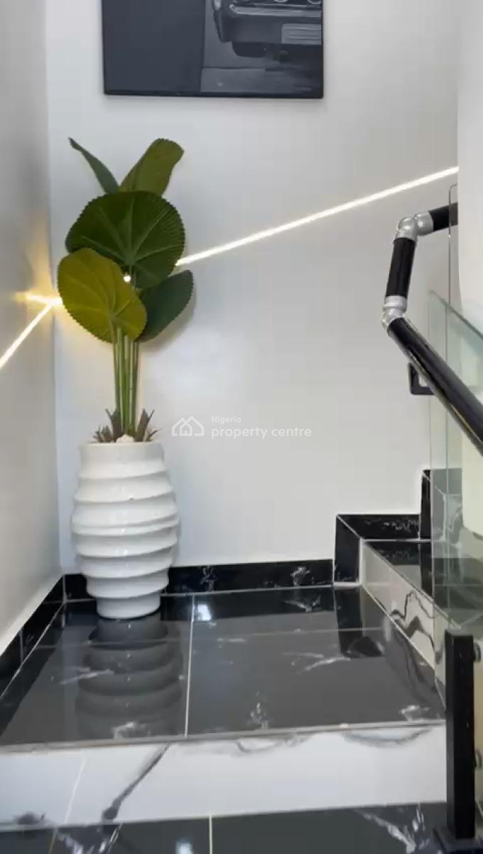4 Bedroom Semi  Detached Duplex - with Bq, Lekki Palm City Estate, Ajah, Lagos, Semi-detached Duplex for Rent