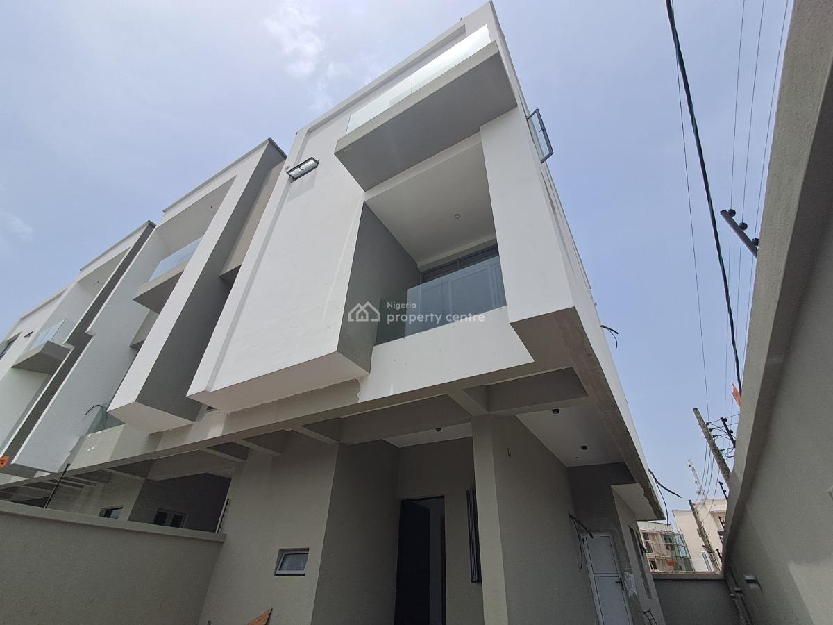 Exclusive 4 Bedroom Terrace Plus Bq in a Self Compund, Perfect for Office Space & Luxury Living, Facing Admiralty Way, Lekki Phase 1, Lekki, Lagos, Terraced Duplex for Sale