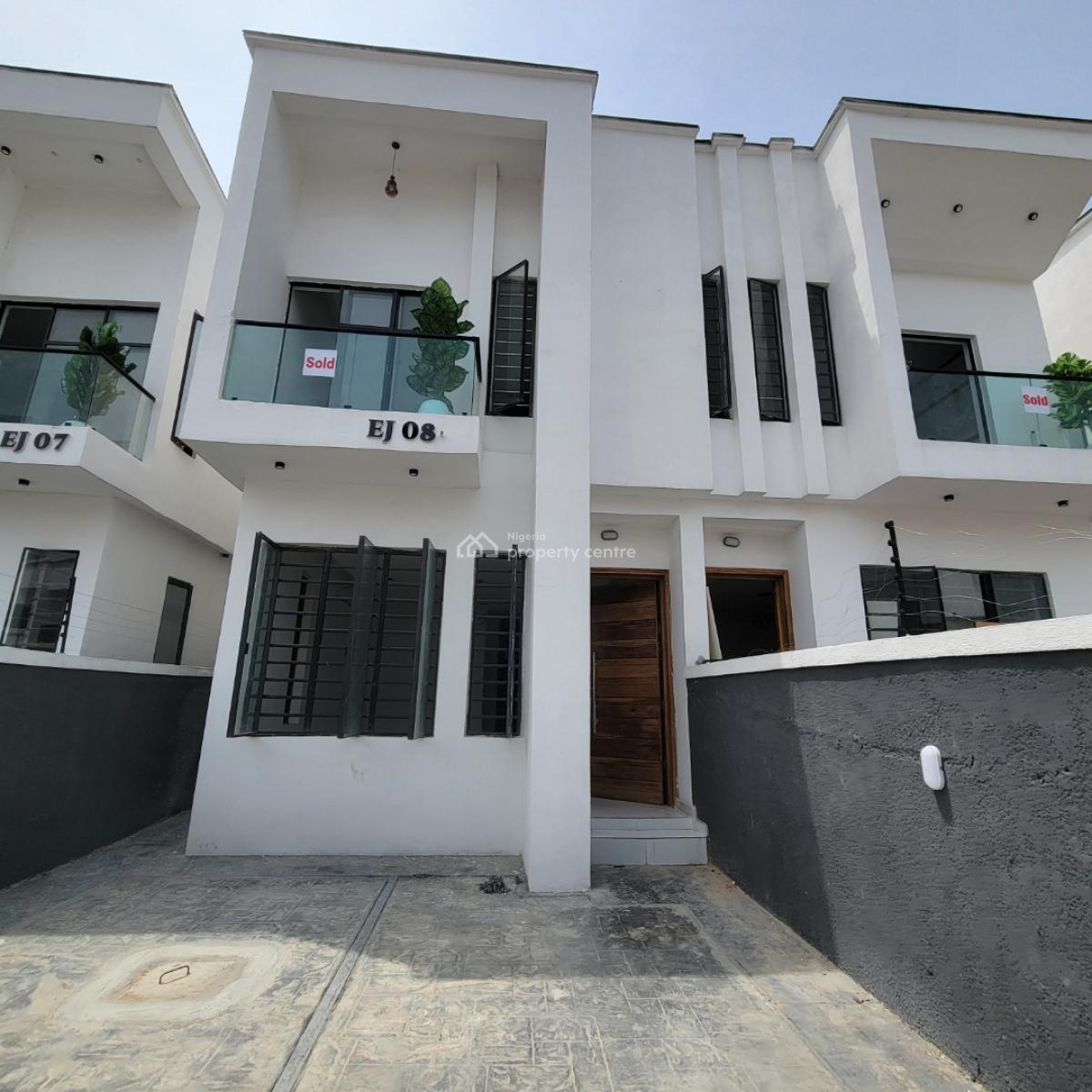 Beautiful 4 Bedroom Terrace Duplex Within a Serene Environment, Ikota, Lekki, Lagos, House for Rent