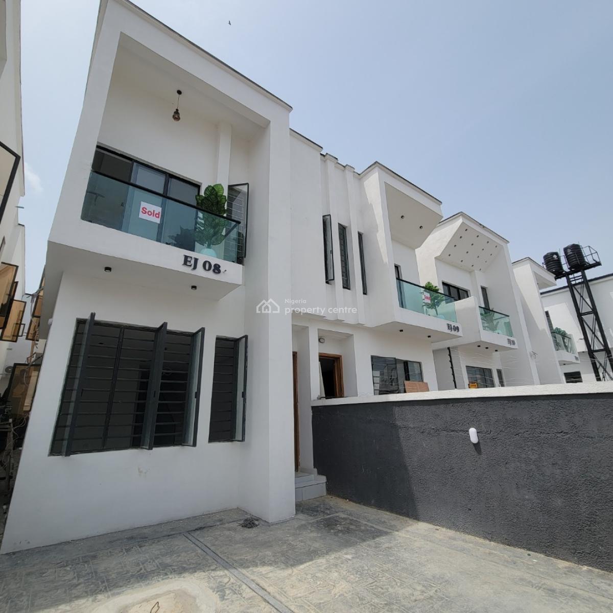 Beautiful 4 Bedroom Terrace Duplex Within a Serene Environment, Ikota, Lekki, Lagos, House for Rent
