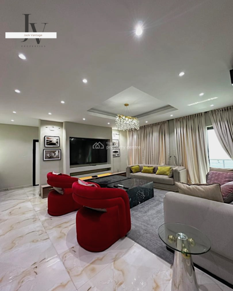 Fully Furnished 3-bedroom Water View Apartment with Bq, Banana Island, Ikoyi, Lagos, Flat / Apartment for Rent