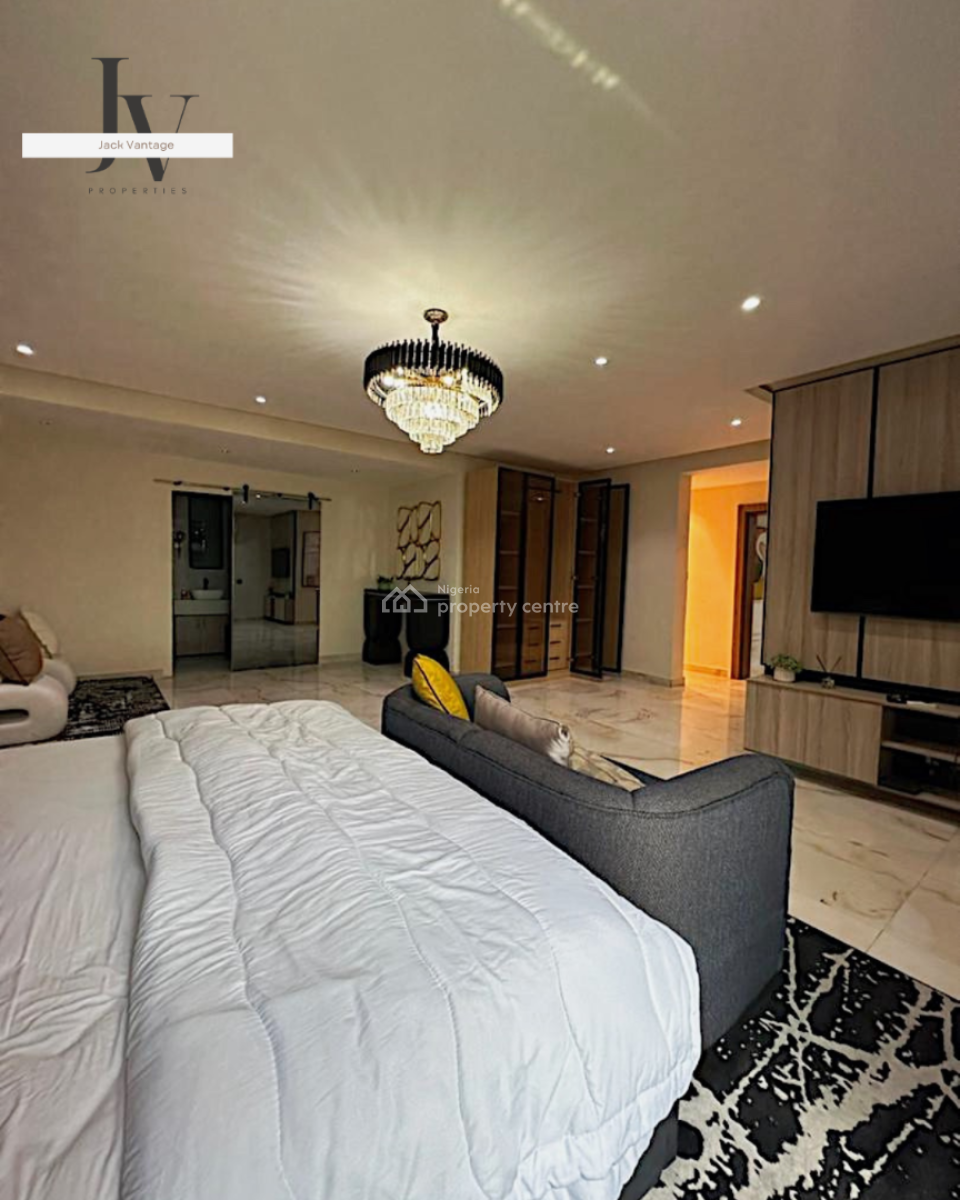 Fully Furnished 3-bedroom Water View Apartment with Bq, Banana Island, Ikoyi, Lagos, Flat / Apartment for Rent