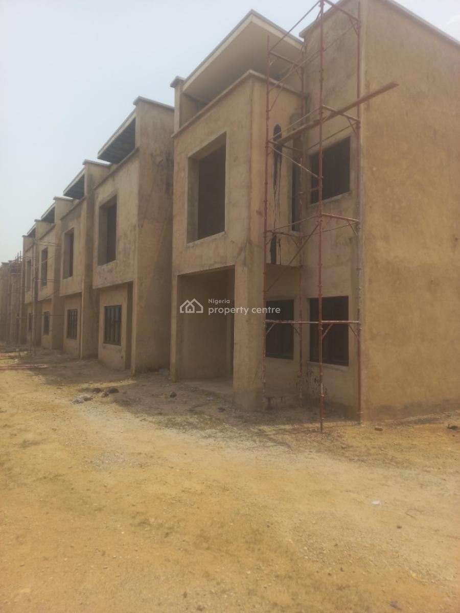 3 Bedroom +bq Terrace Duplex Shell, Mortgage Backed, Lubge, Facing The Express Way, Just 3 Mins Drive From Shoprite, Lugbe District, Abuja, Terraced Duplex for Sale