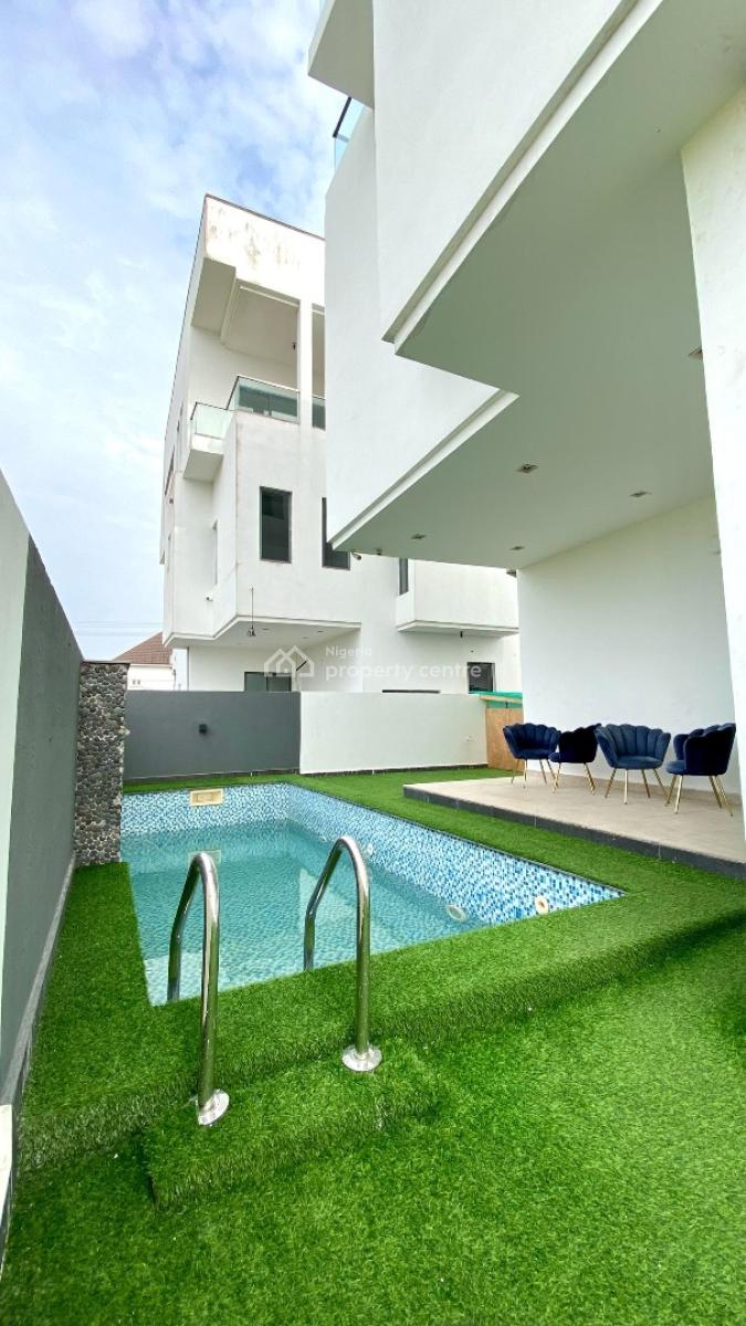 5 Bedroom Fully Detached Home with Gym, Swimming Pool and Seaview, Pinnock Beach, Osapa, Lekki, Lagos, Detached Duplex Short Let